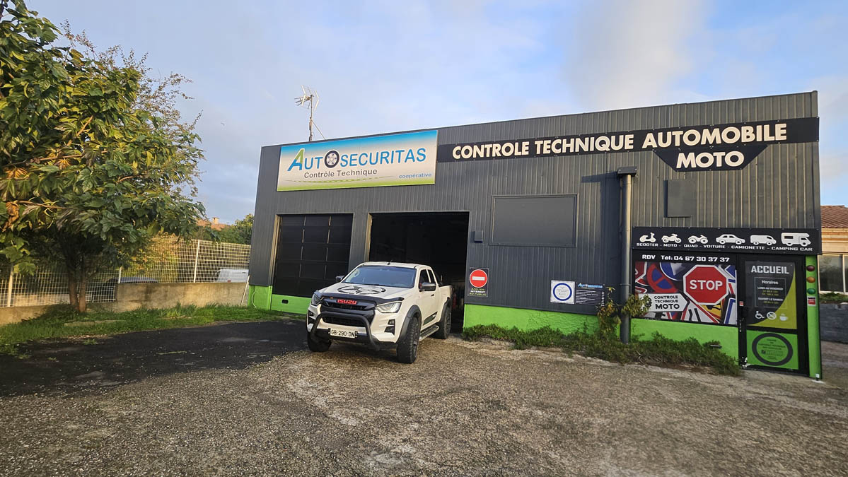 Centre de contrôle technique Autosecuritas - Vue extérieure
